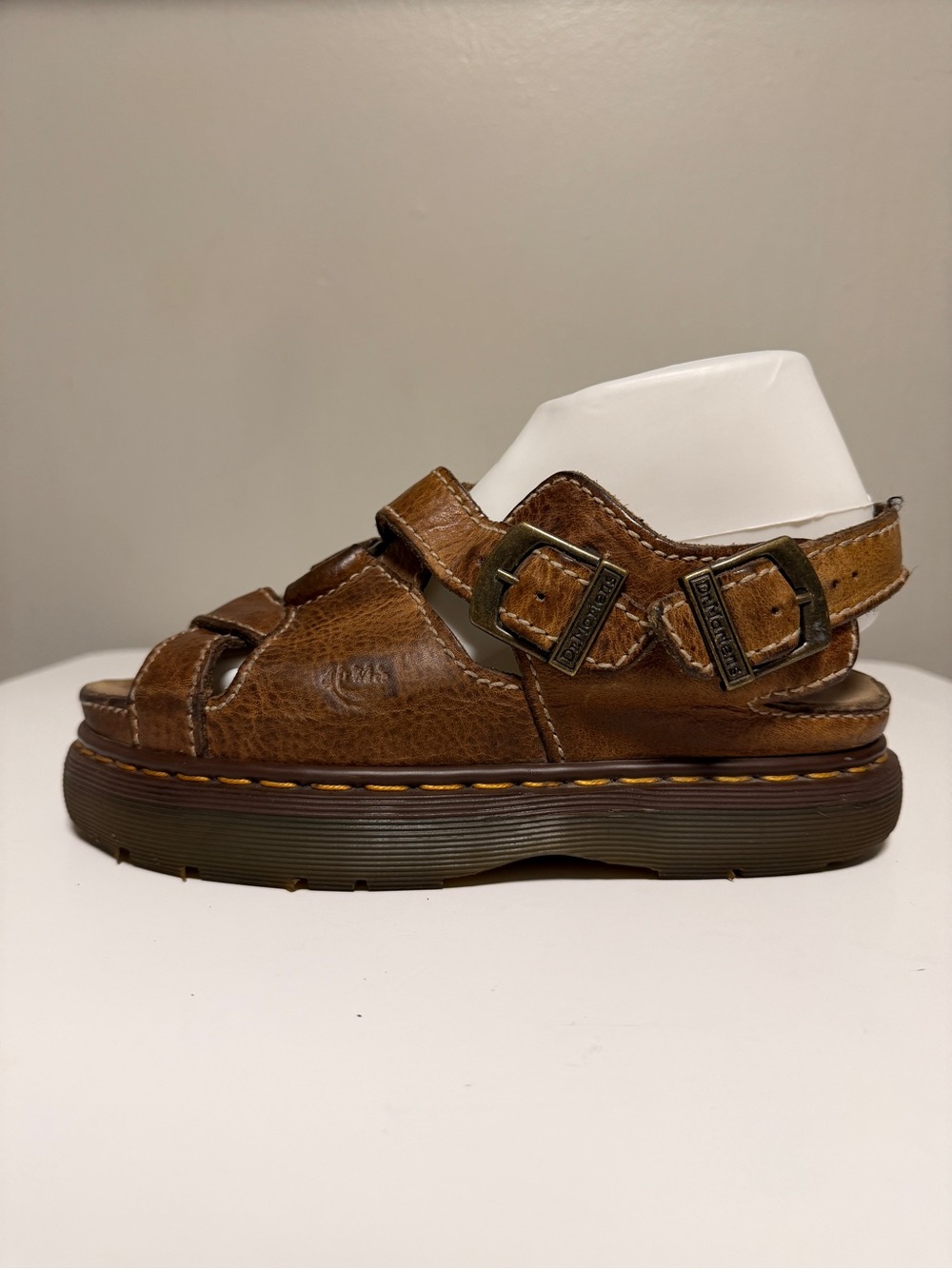 Dr. Martens Brown Leather O-Ring Fisherman Chunky Sandals Men’s US 8 EU 41 UK 7